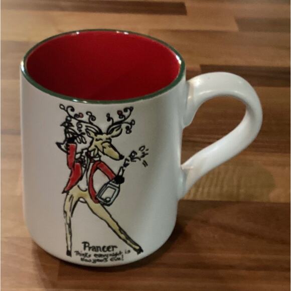 Eli + Ana Rudolph The Red Nose Reindeer PRANCER Reindeer Christmas Mug 2024 - Picture 3 of 9